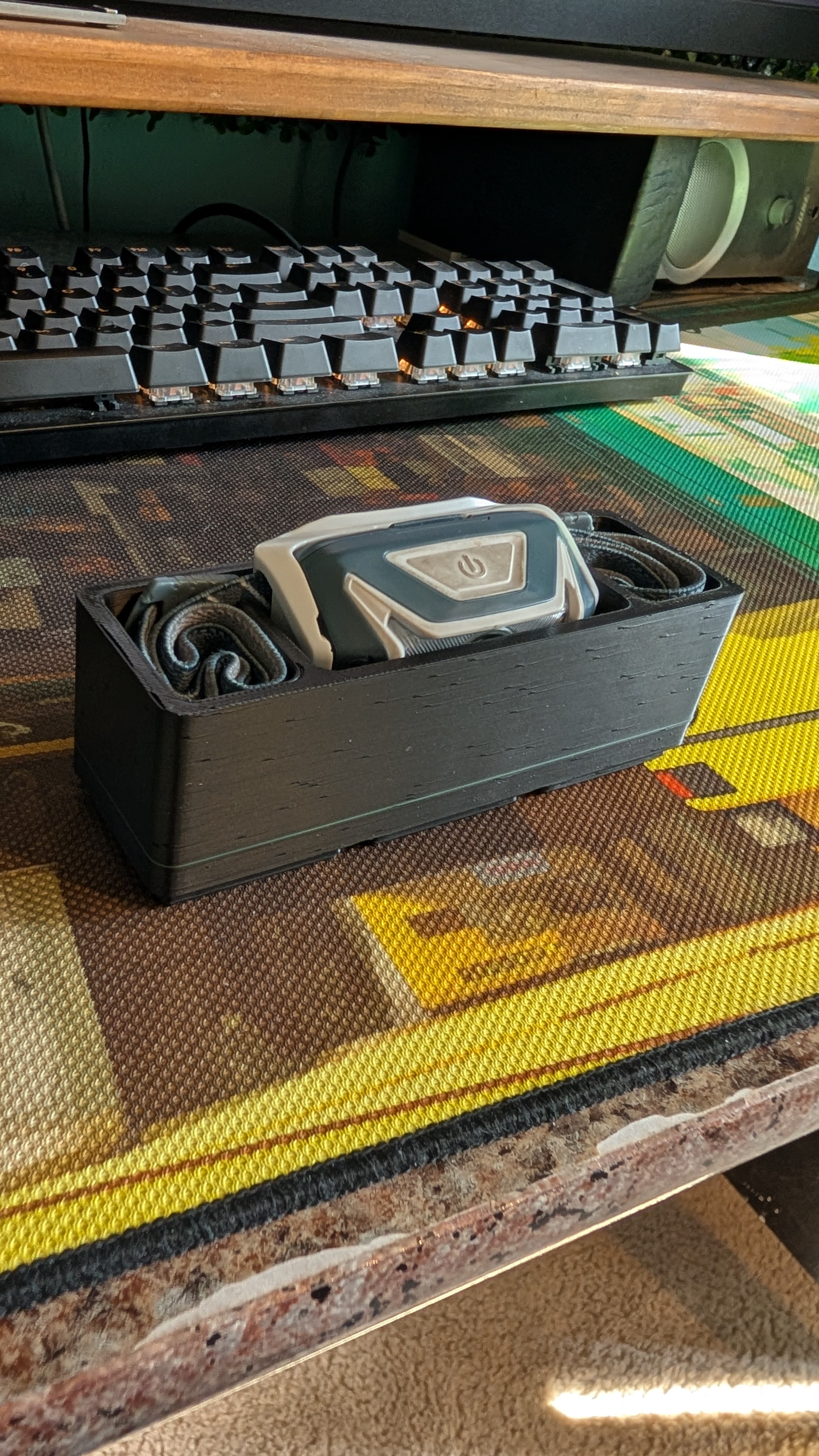 Headlamp Gridfinity Bin 3x1