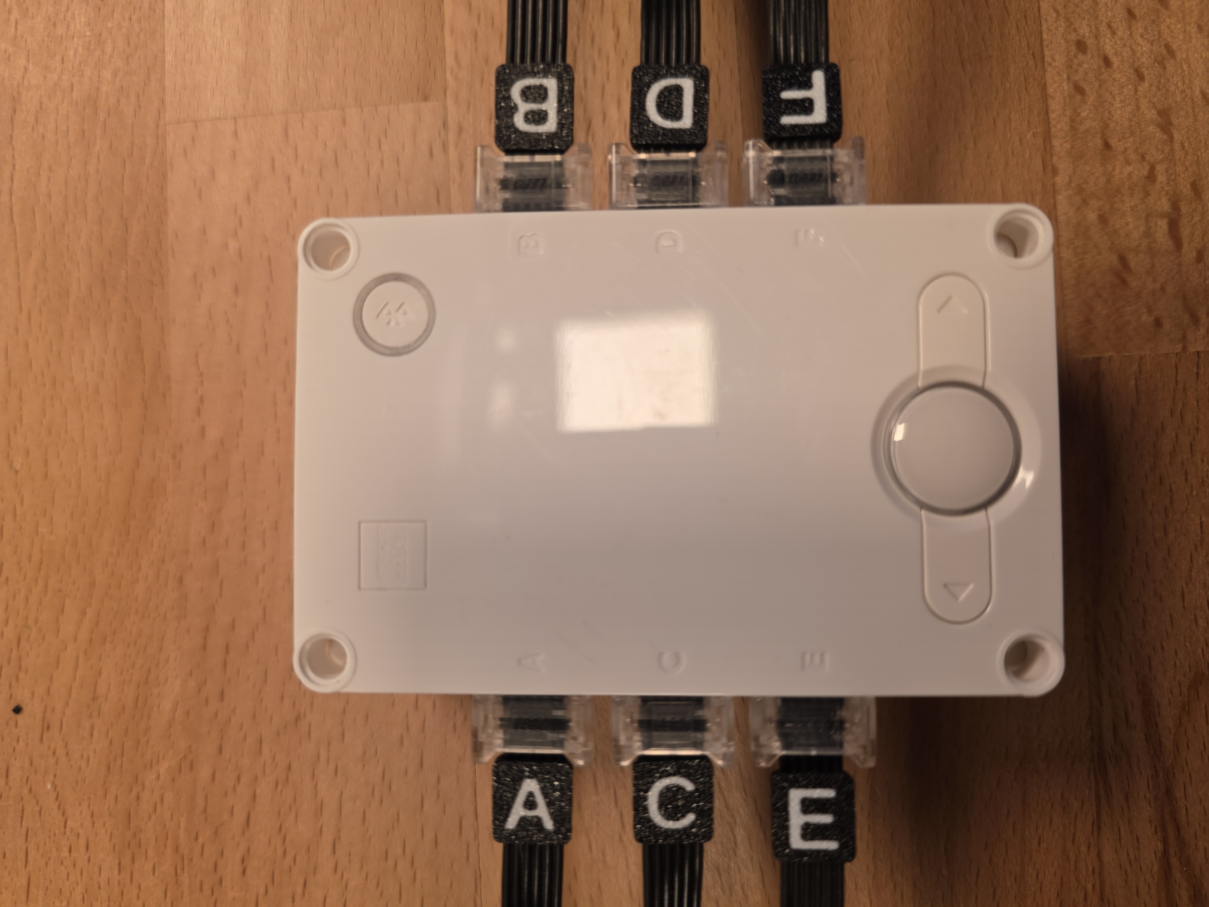 Cable markers for Lego motors and sensors