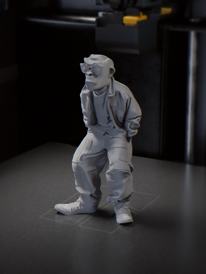 Cool Monkey Figurine Animal Collectible 3D Printable 3D model by José Pedro