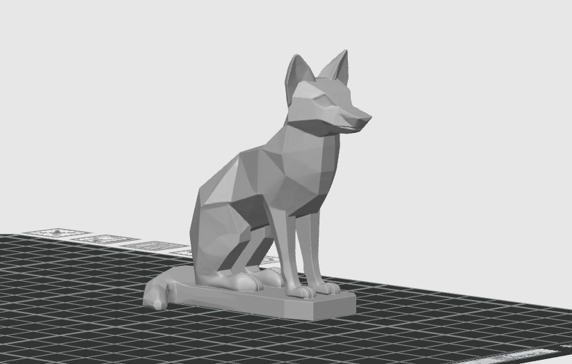 Lowpoly Fox Statue — thumbnail 2