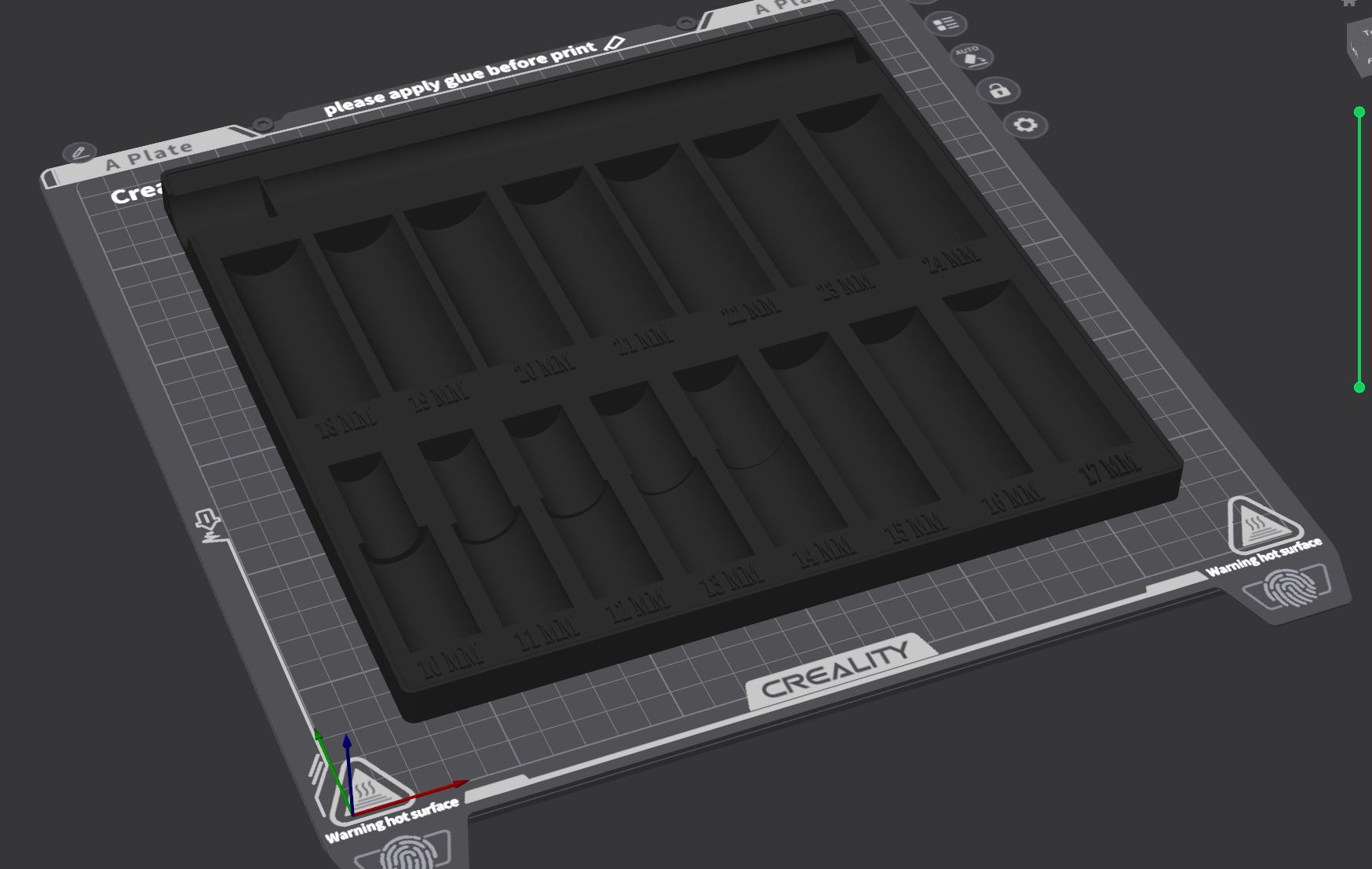 Gridfinity Impact Sockets 10mm - 24MM + 250mm Extension