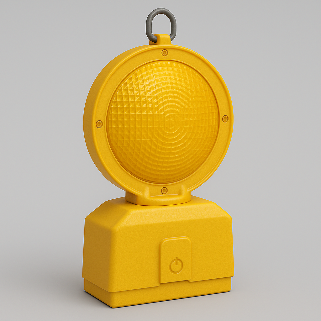 Construction Warning Light miniature decor