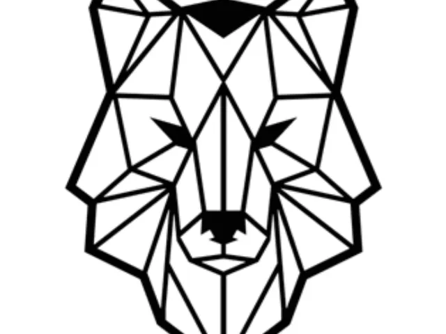 Origami Wolf Wall Art