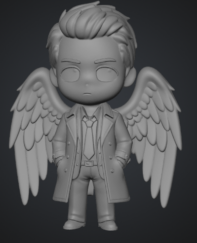 Chibi Style Castiel - Supernatural