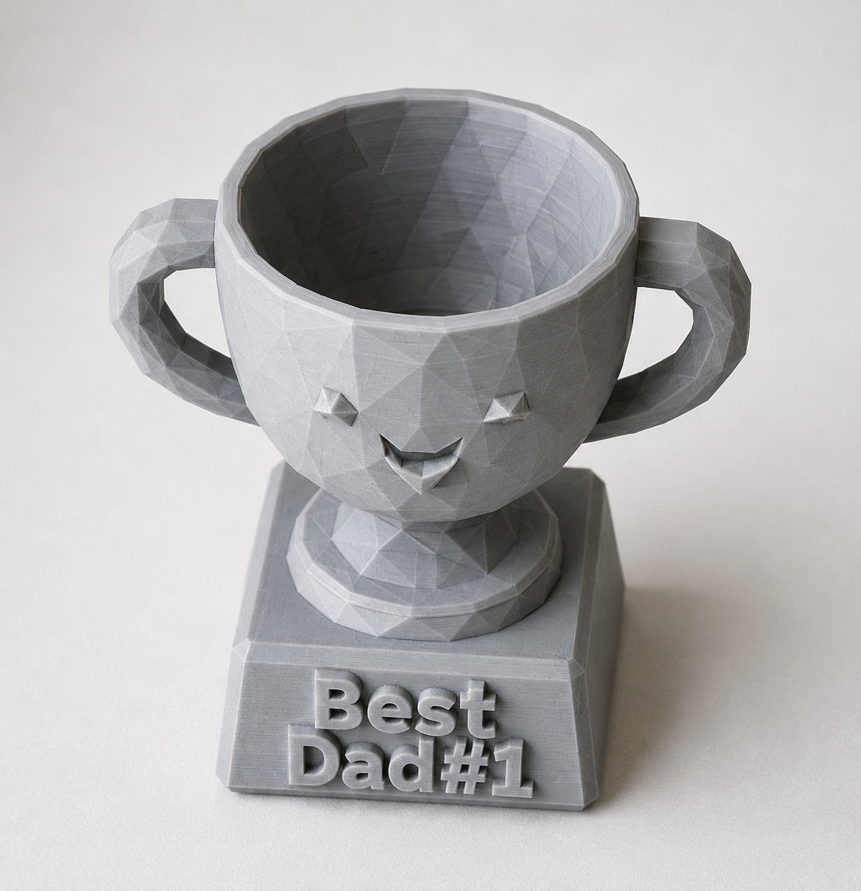 Low Poly Best Dad Trophy