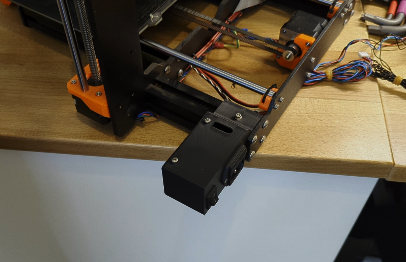 Power Switch Mount for Prusa i3 MK3 Aluminum Extrusion