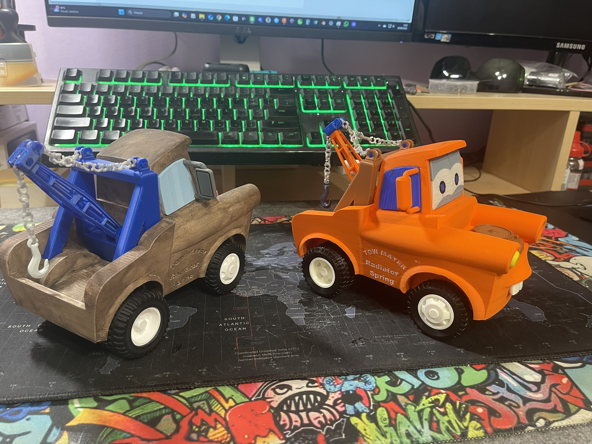 Cartoon car model – “Tow Mater” Inspired Tow Truck from Cars