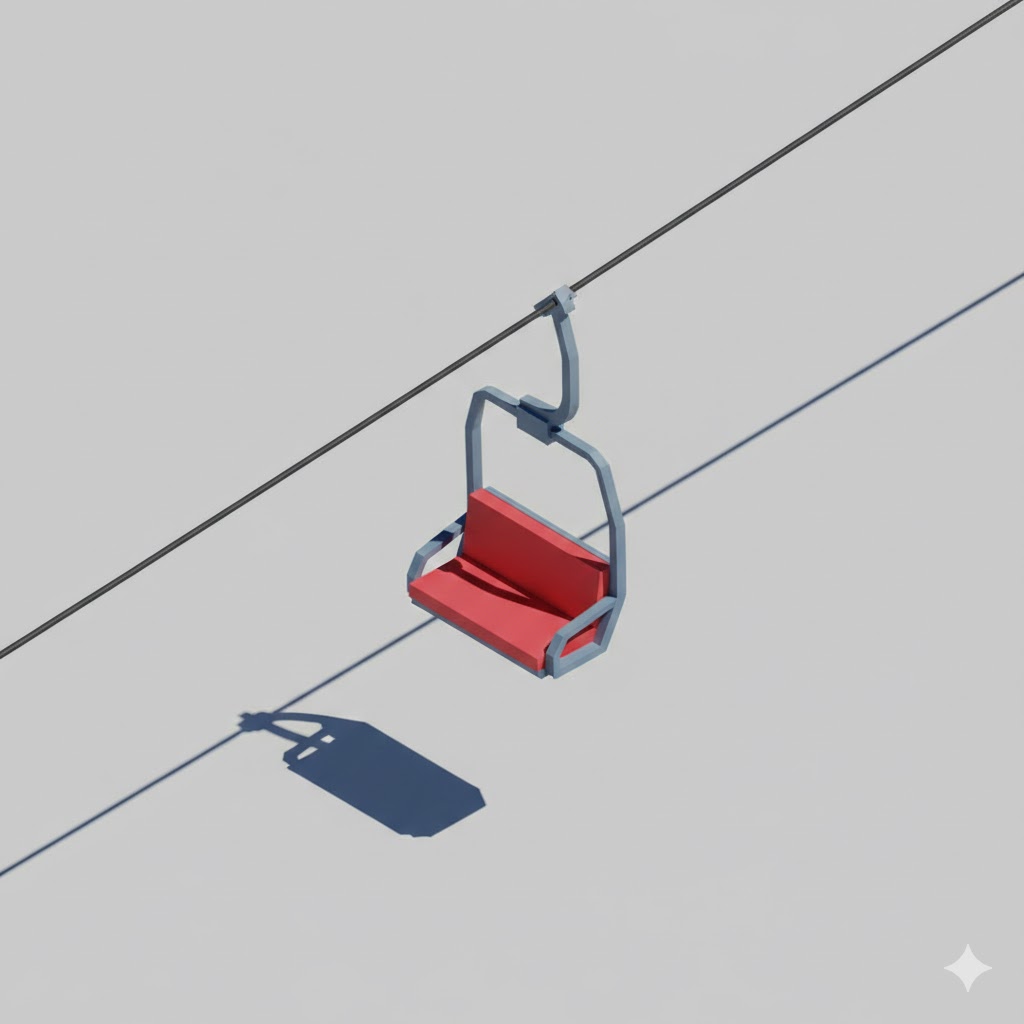 Low Poly Ski Lift