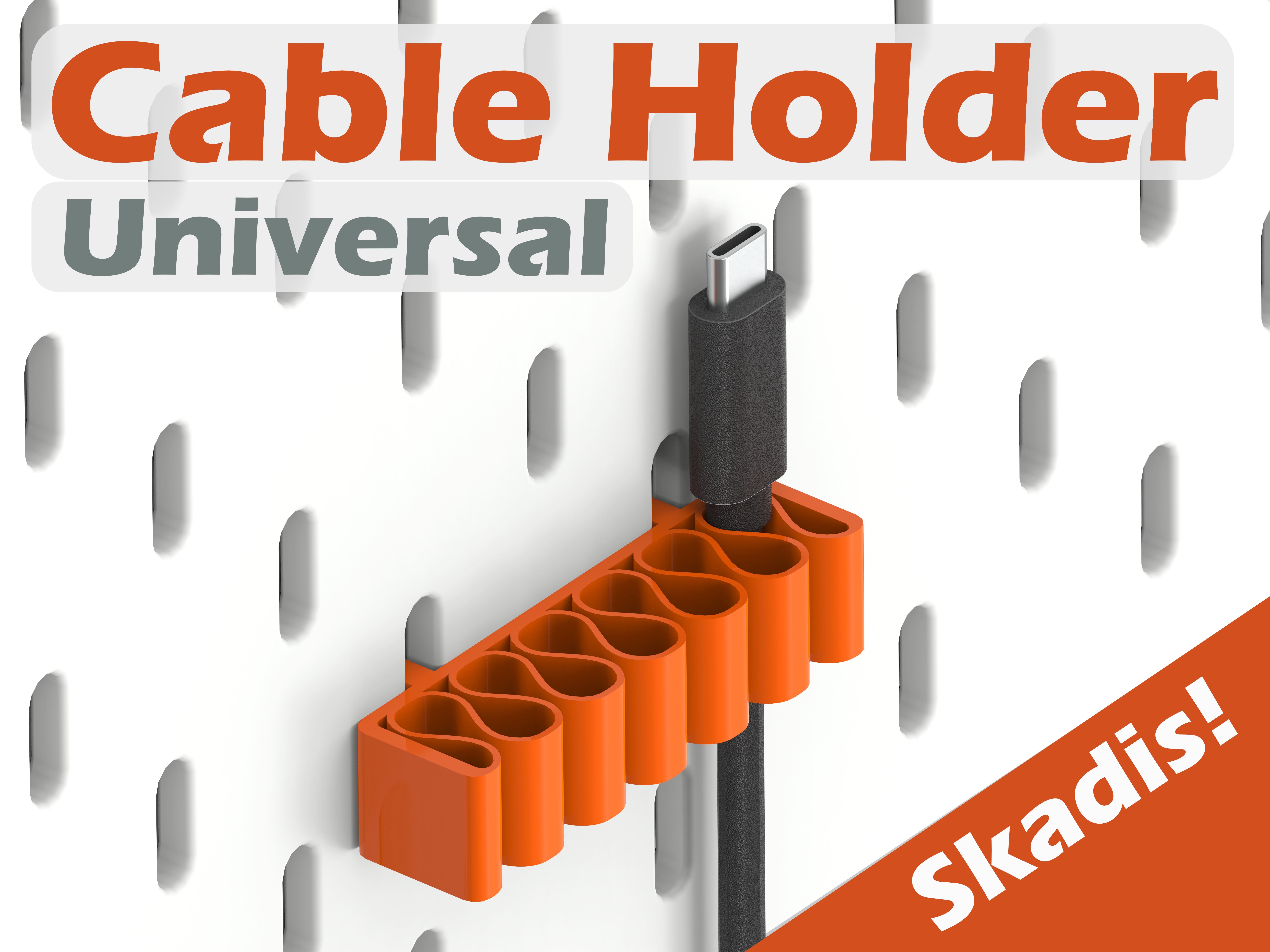 Universal Cable Holder - Skadis