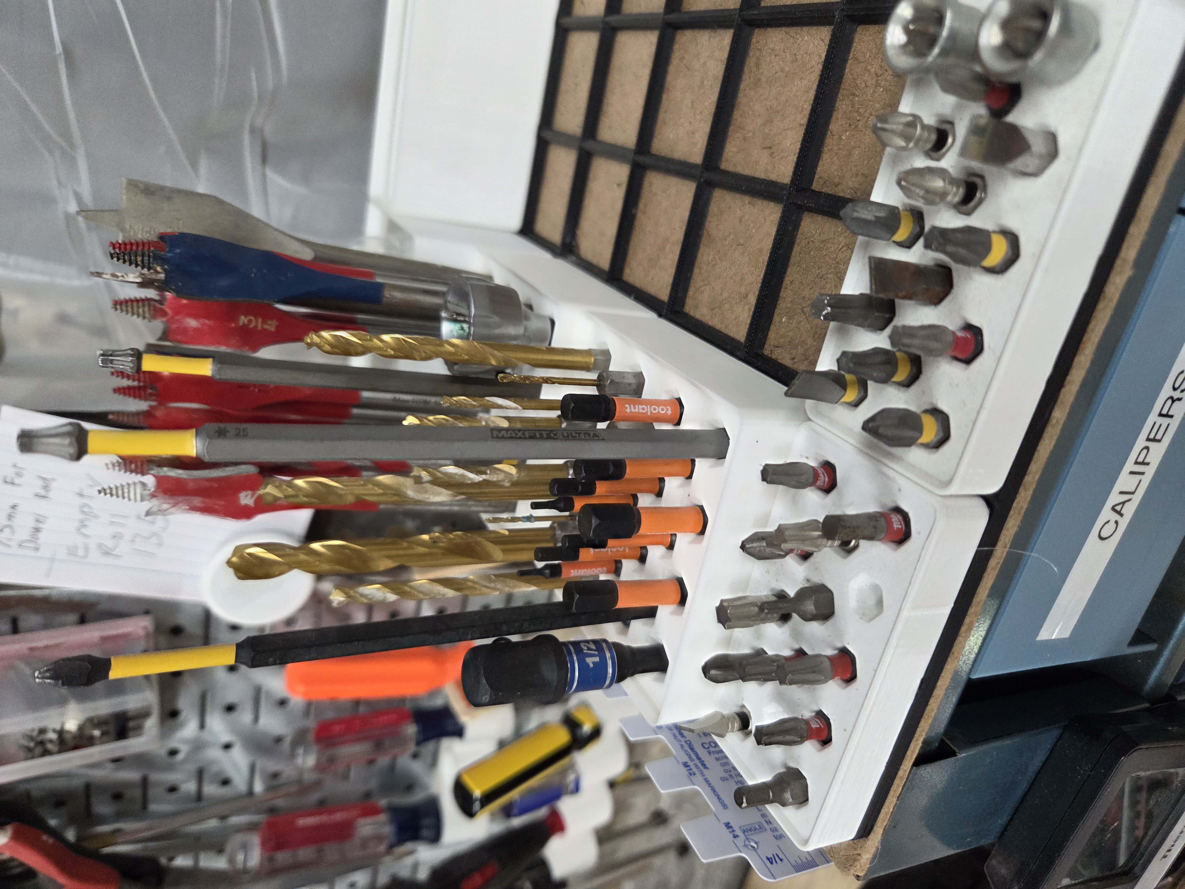 Miniatura 10 do modelo 3D Gridfinity Hex Bit Storage Deep for Long Bits