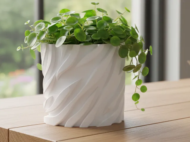 Zebra planter, vase