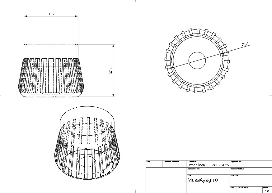 Dining table leg protector — thumbnail 2