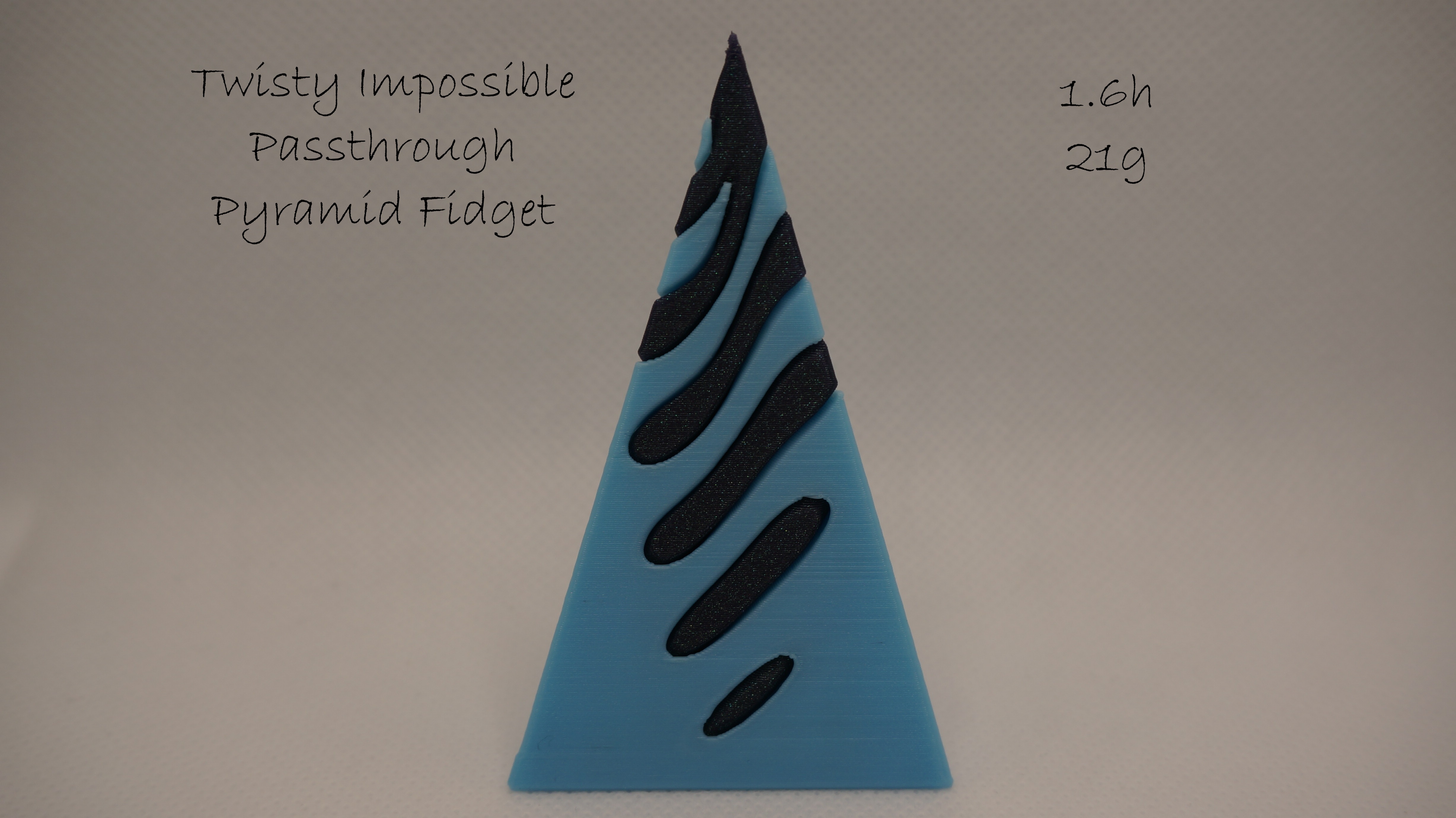 Twisty Impossible Passthrough Pyramid Fidget