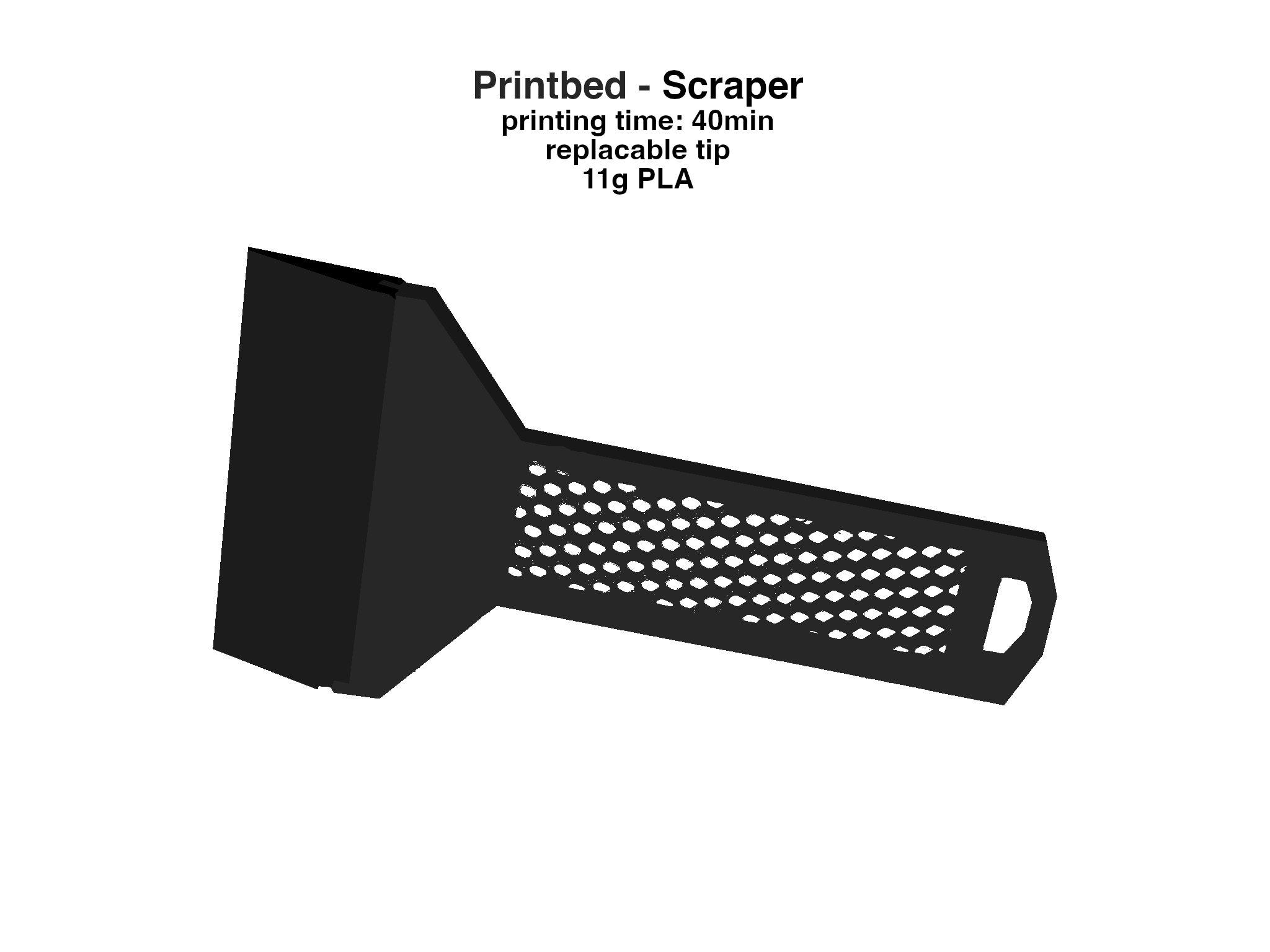 Replaceable Printbed Scraper