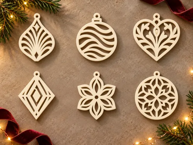 Classic Christmas Tree Ornaments v4