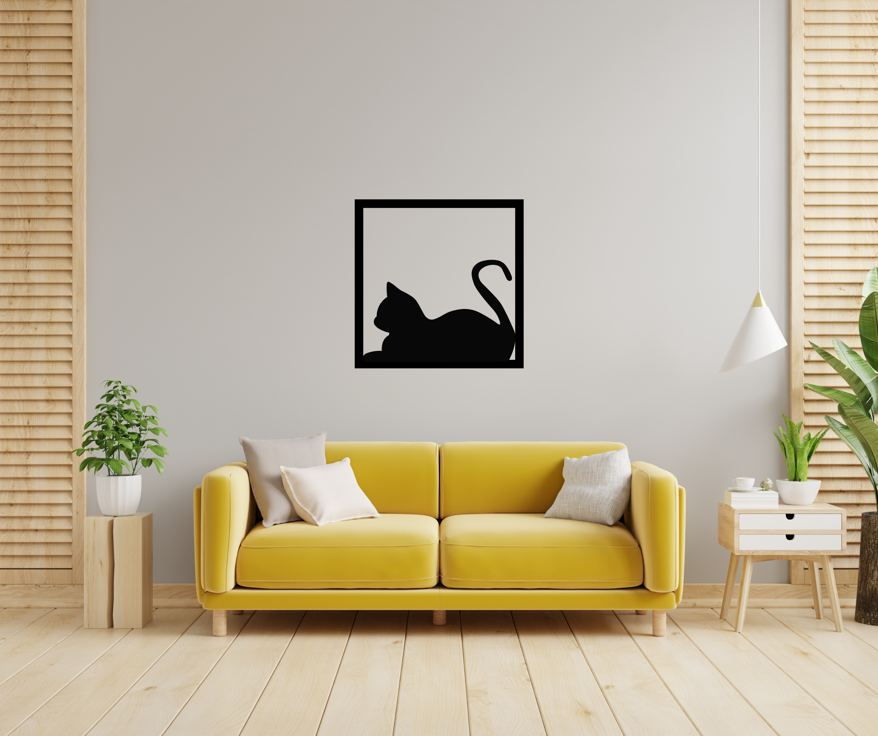 Cadre déco chat