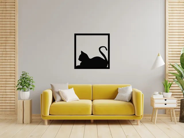 Cadre déco chat