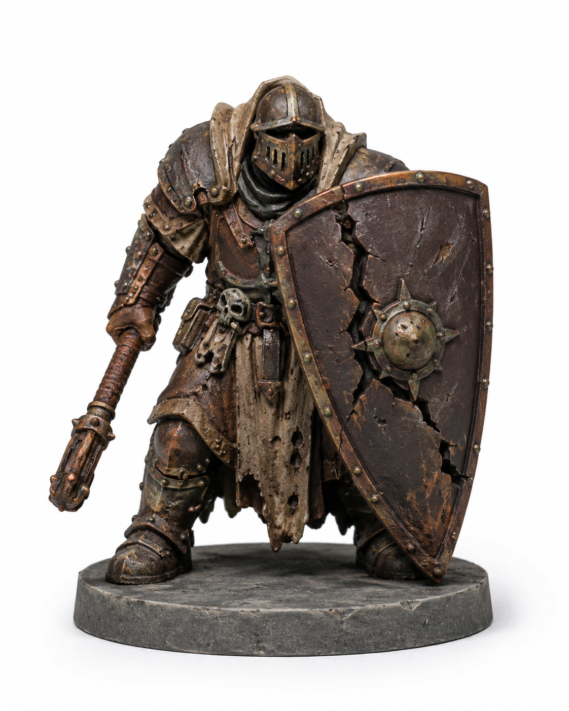 Plague Sentry Large Cracked Shield