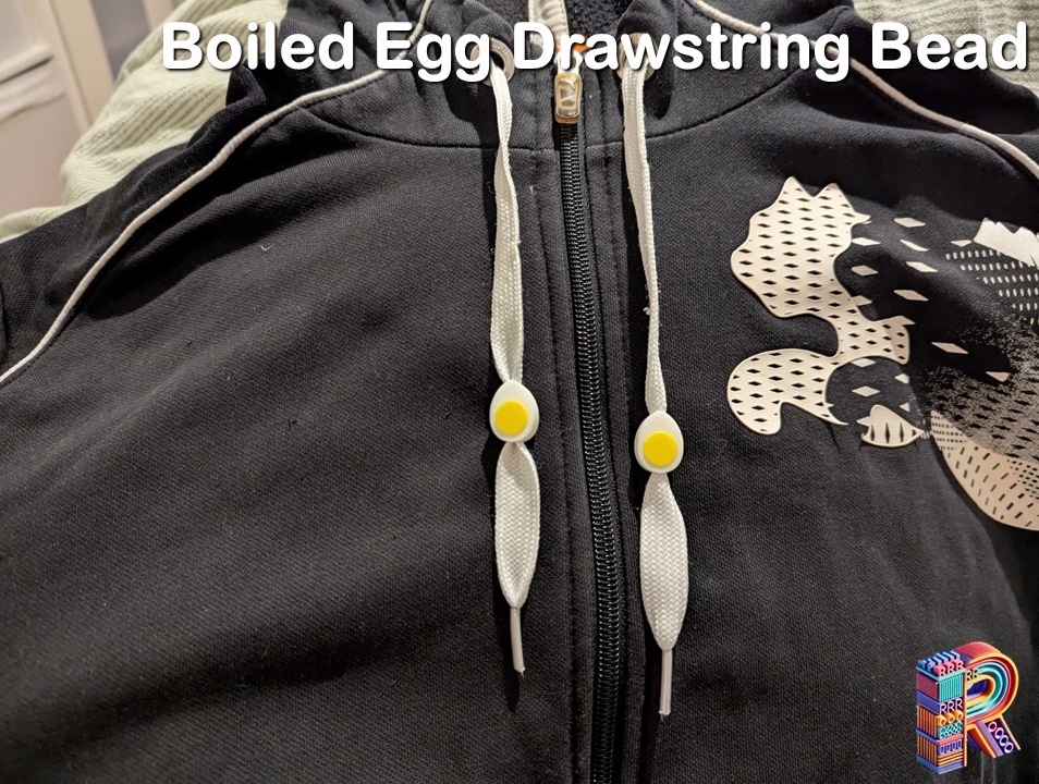 Egg Hoodie Drawstring Bead