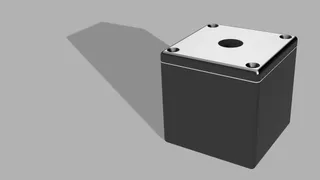 Cube With Screw On Lid/Top