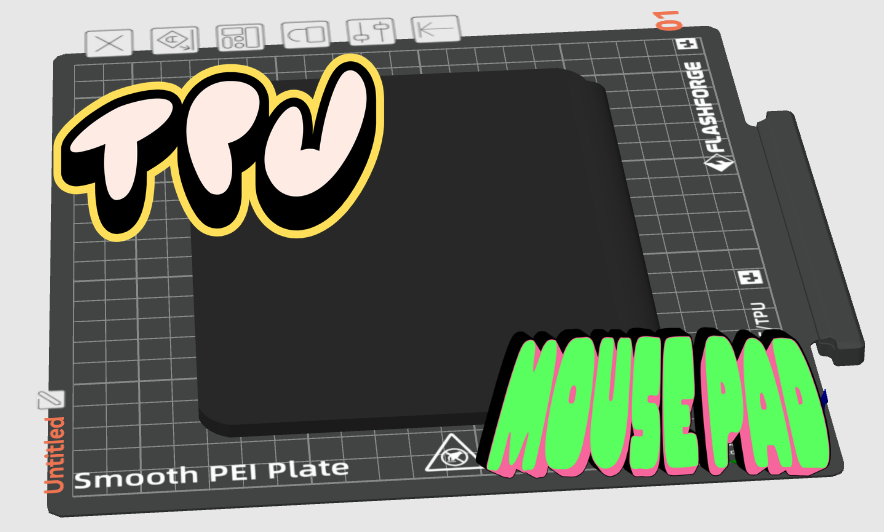 TPU mousepad with wrist rest