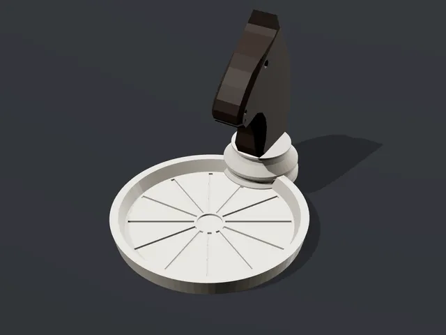 Chess Knight Tea Bag Rest - Staunton Knight, No Supports