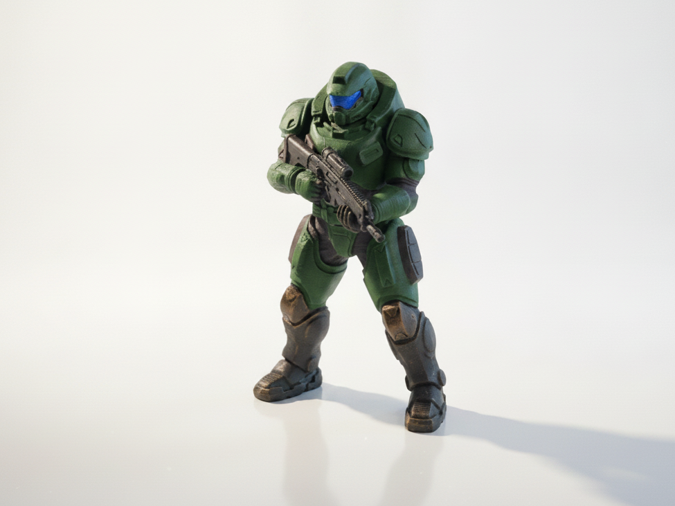 Mech Suit Gunman Figurine Sci-Fi 3D Printable