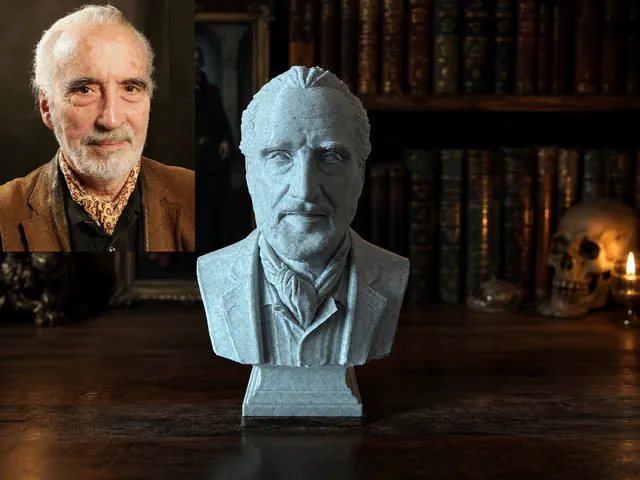 Sir Christopher Frank Carandini Lee - Bust
