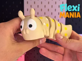 Flexi Caterpillar - Print-in-Place Caterpillar