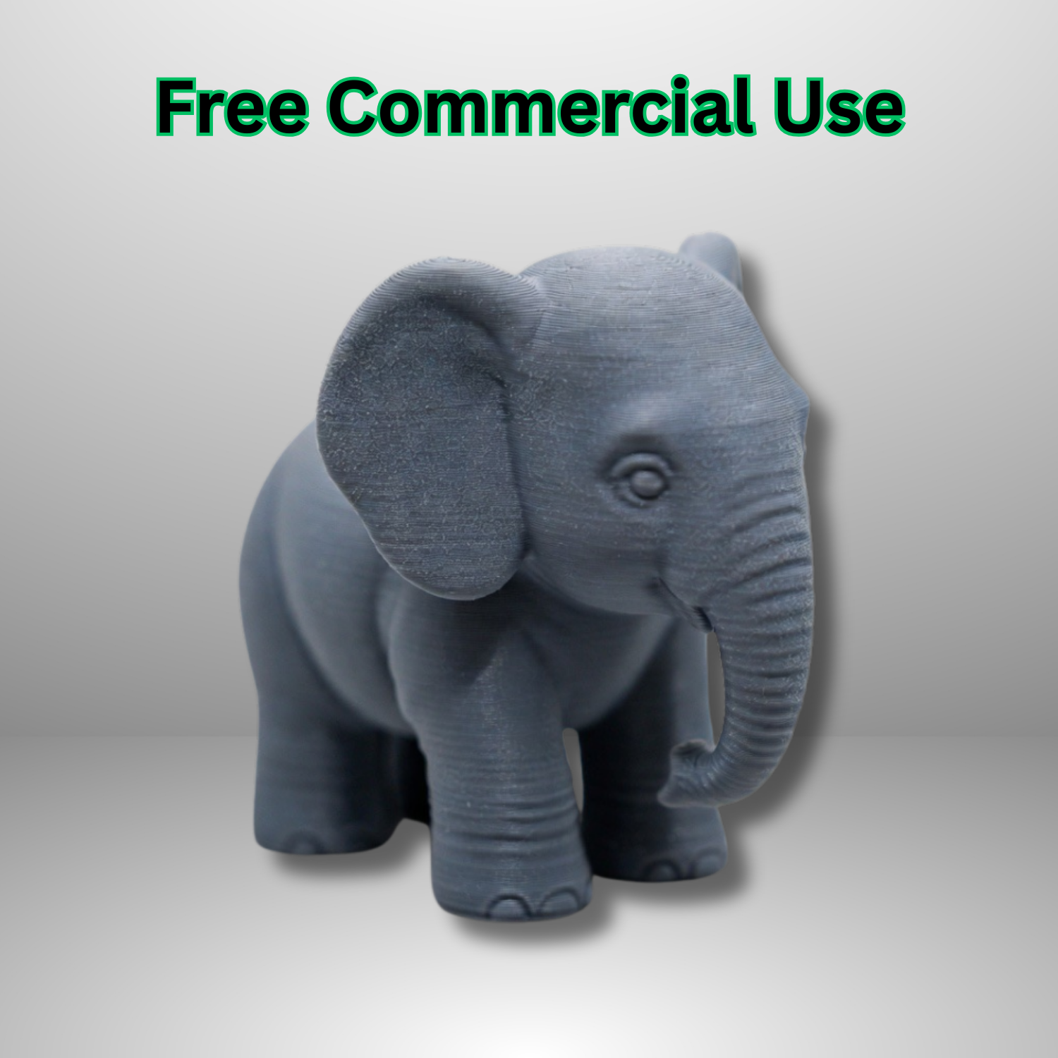 Cute Baby Elephant Desk Figure