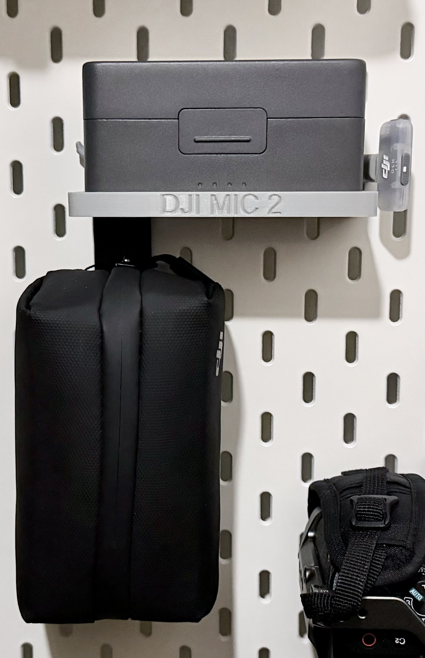 Skadis Mount for DJI Mic 2, Mobile Receiver and Soft Case