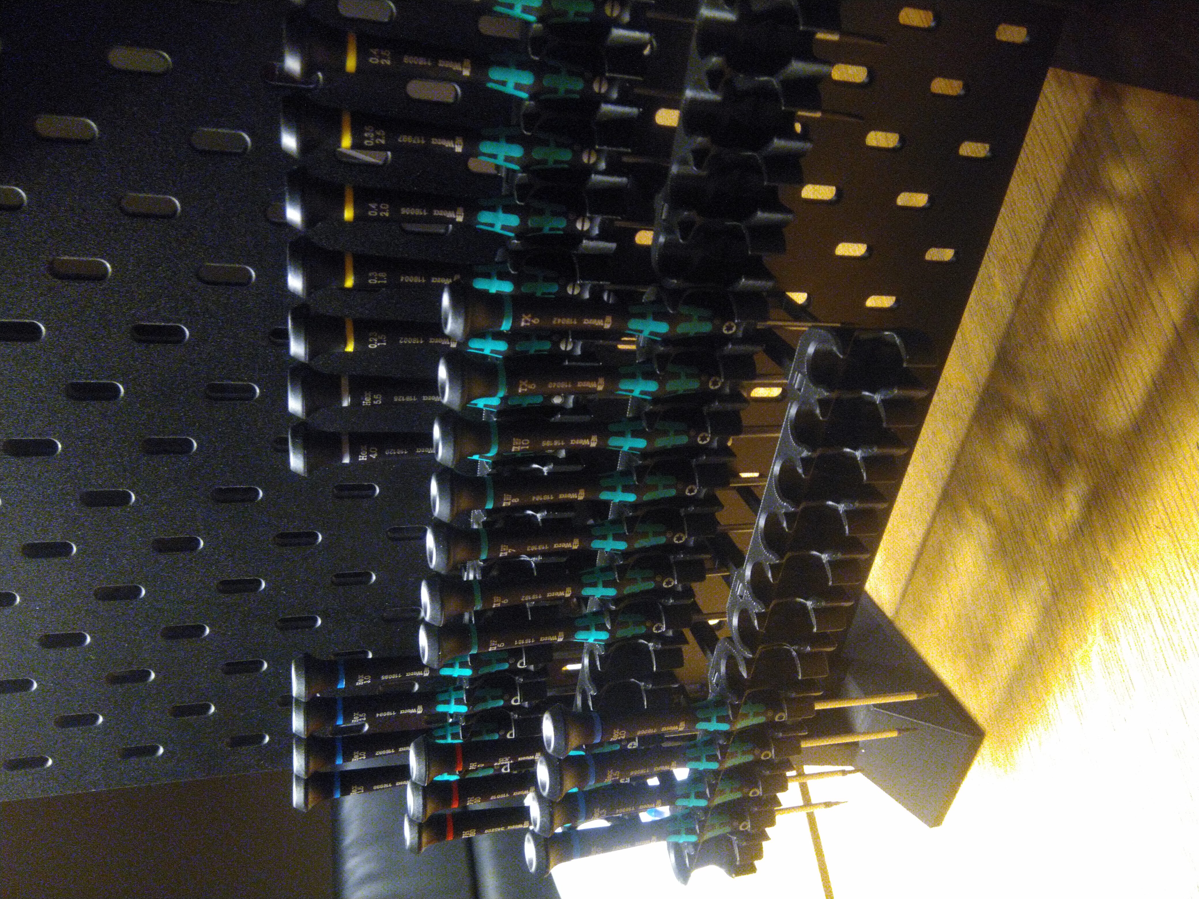 Hooks for stacking Skadis holder for Wera micro