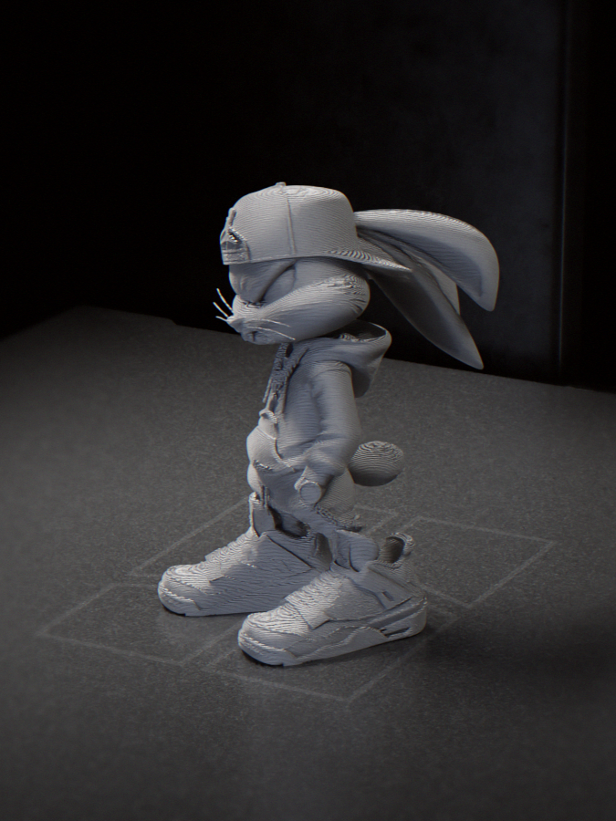 Cool Bunny Figurine Animals 3D Printable 3D model by José Pedro