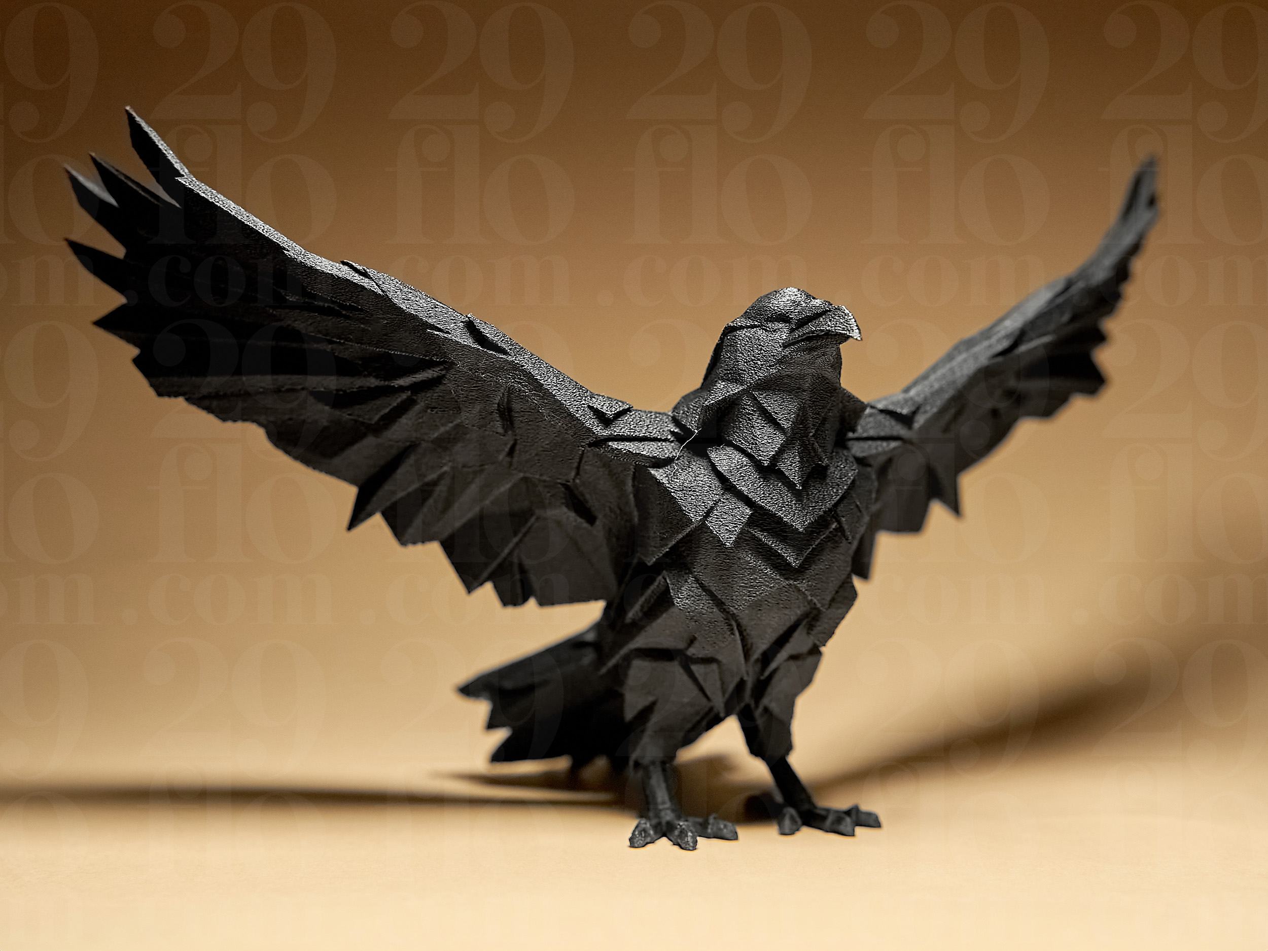 Raven - Geometric Statuette — miniatura 5