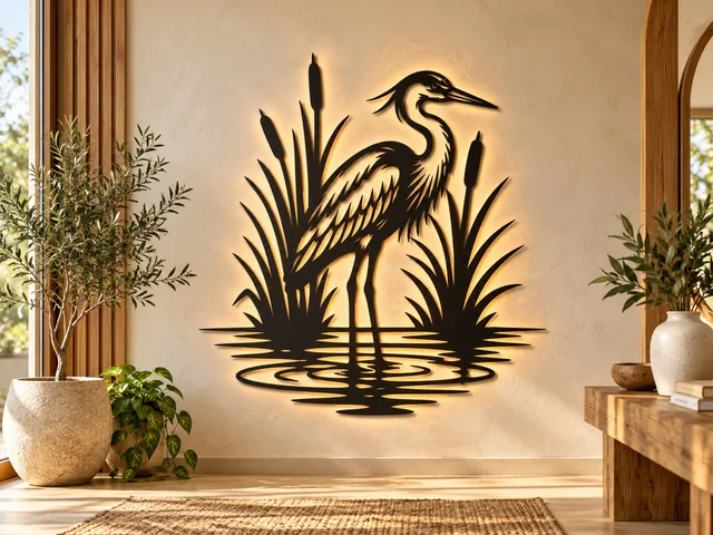 WallArt - Bird Lake
