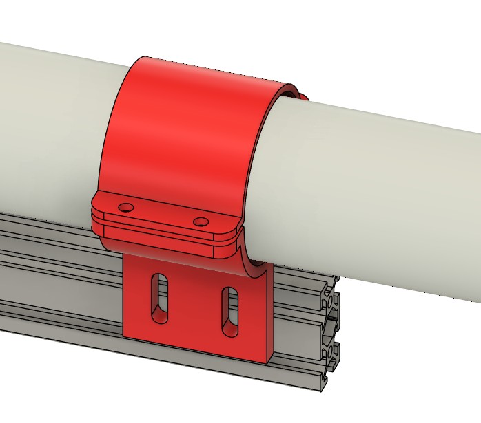 55mm CO2 tube 2020 / 2040 mount