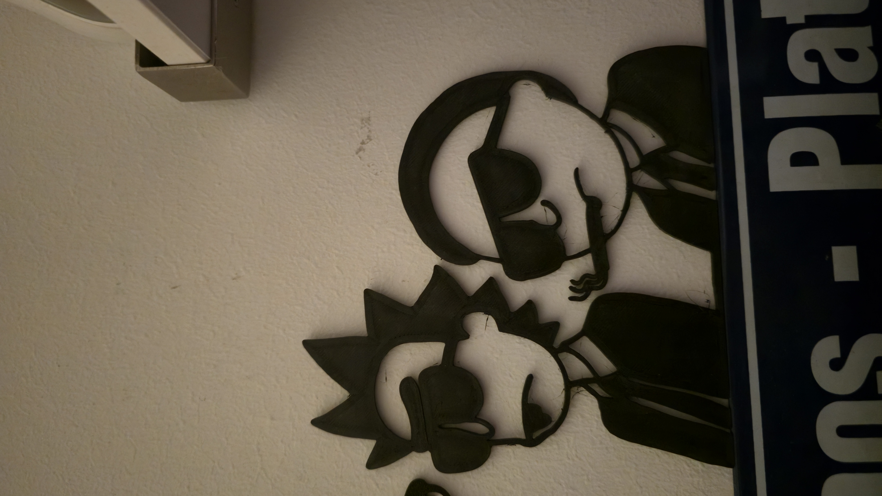 Rick and Morty wall decoration