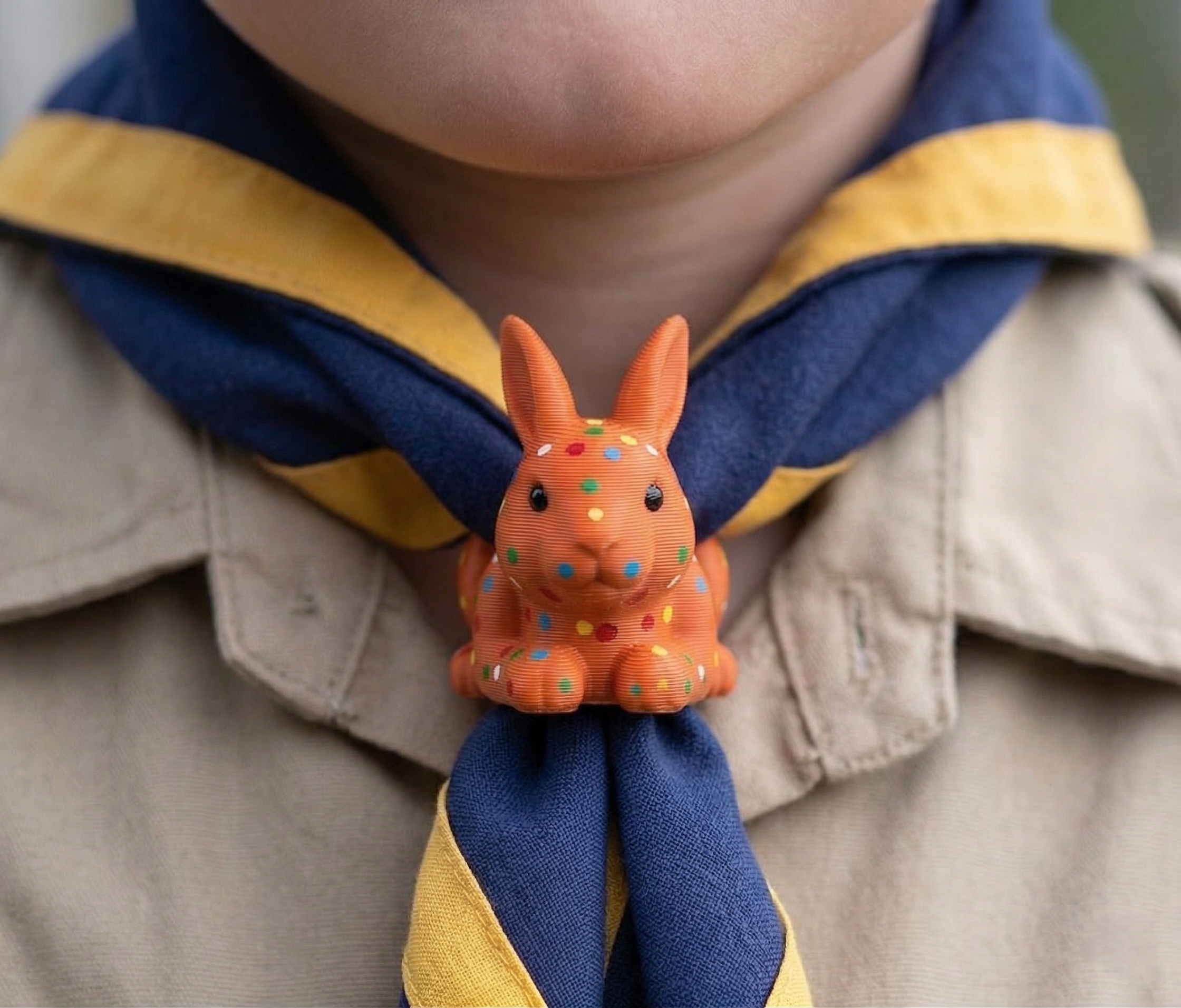 Easter Rabbit Scout Woggle