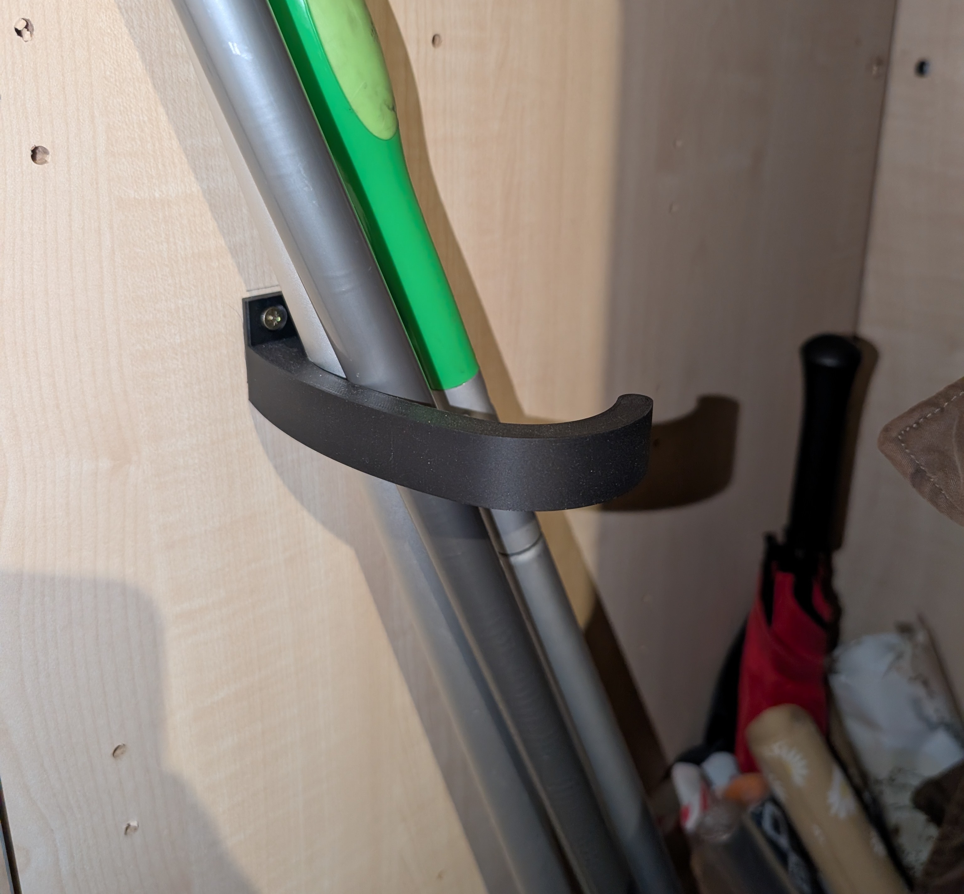 Broom holder for wardrobe 3D model