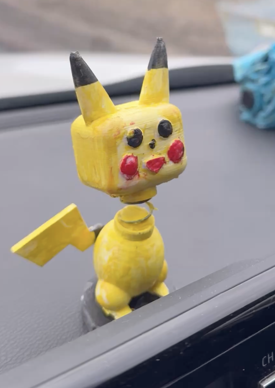 Pikach funko pop (car toy)