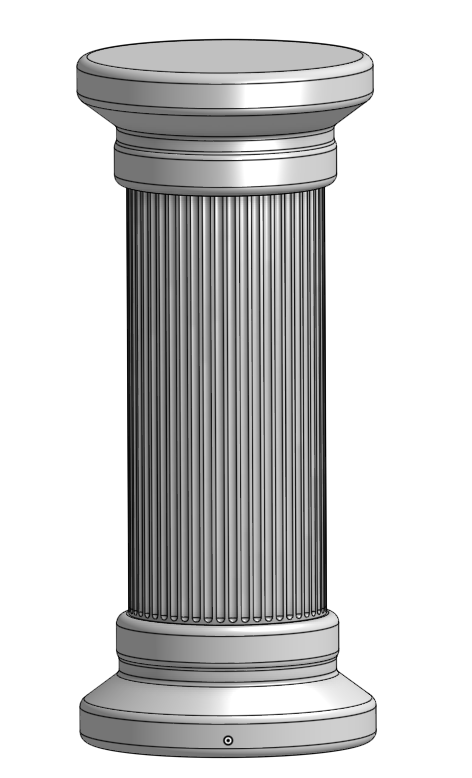 Miniatura 2 do modelo 3D Ancient Column GPU Support