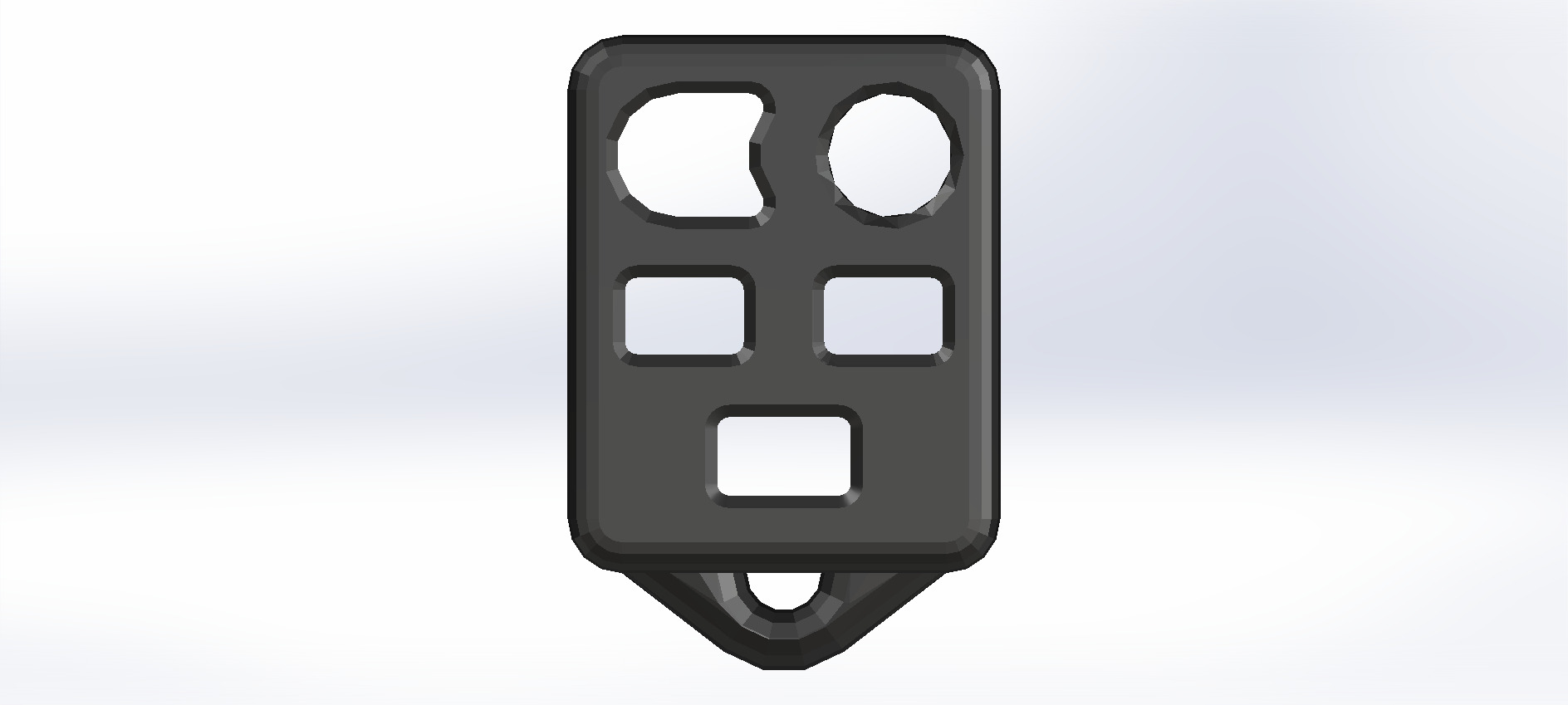 Ford Expedition  5 button key fob faceplate