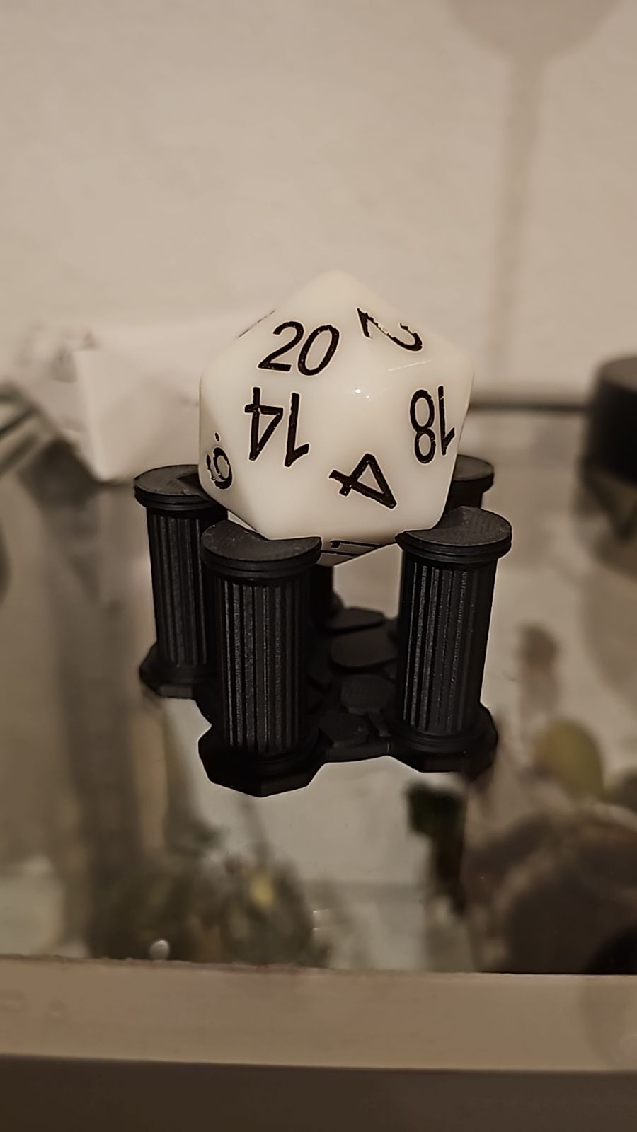 Pillar Dice Pedestal for 38mm D20