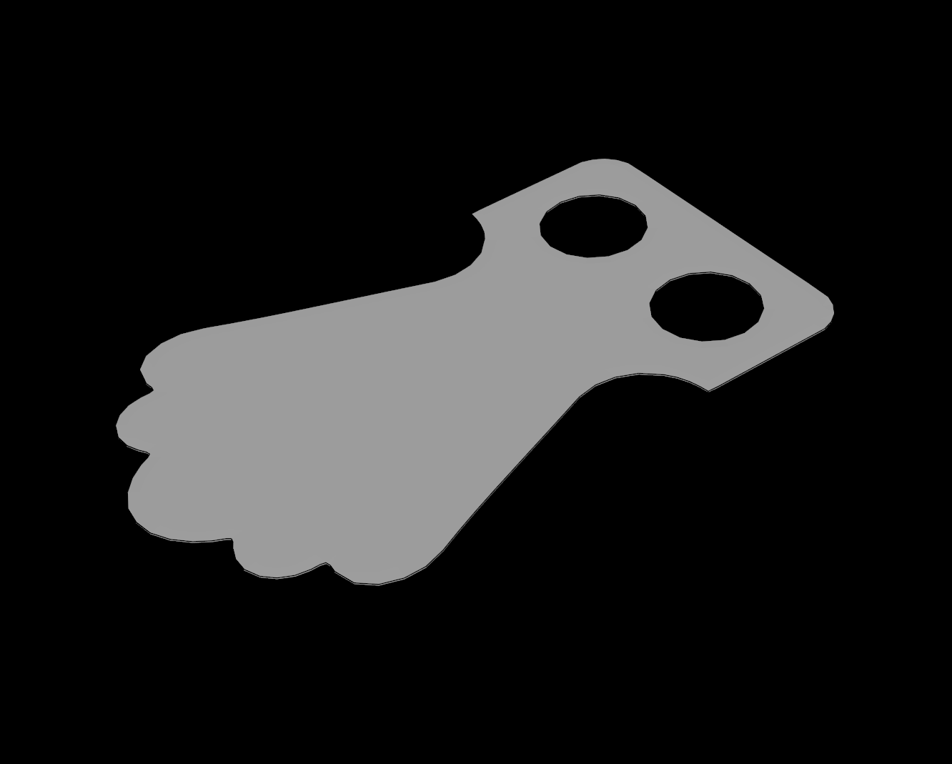Lego Compatible (115061.dat) Minifigure Parrot Tail with 5 Lobes