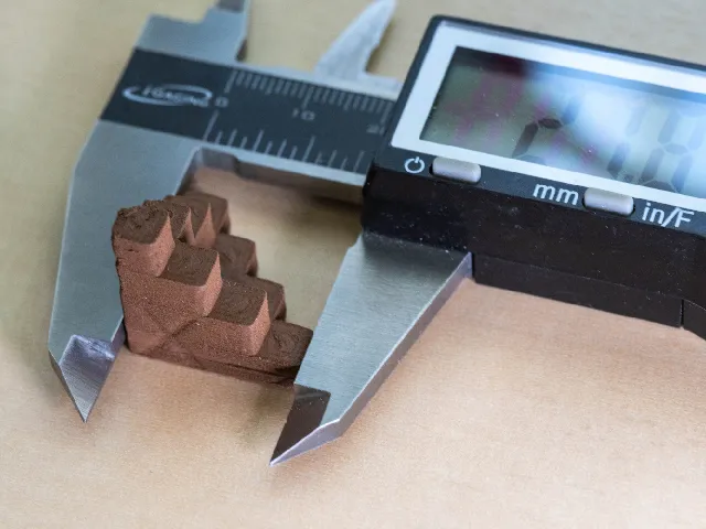 Axis dimensional shrink test