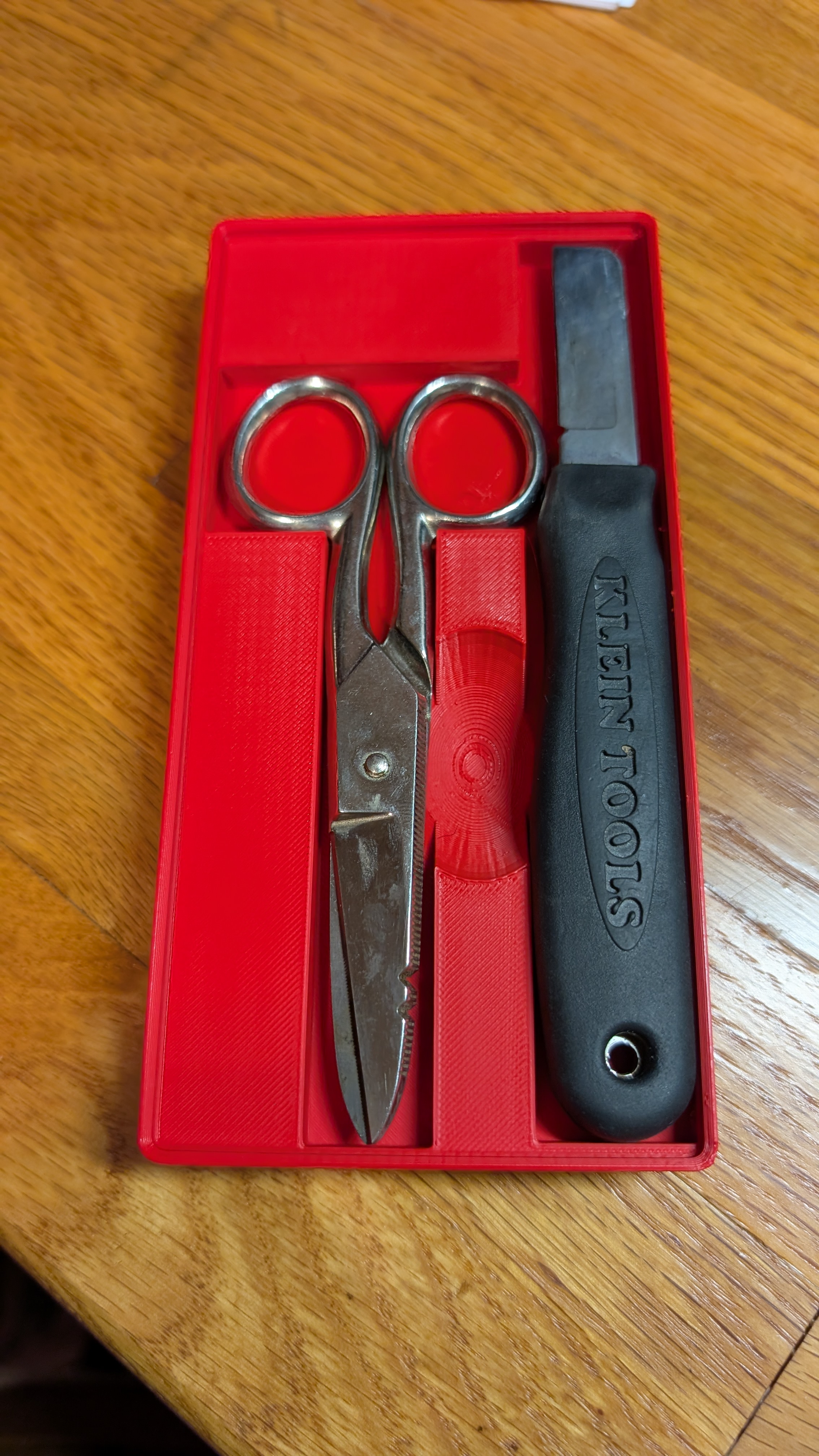 Klein Cable Splicing Knife and Scissor Gridfinity Organizer