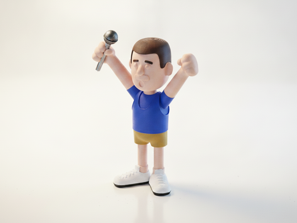 Freddie Mercury Figurine Celebrity 3D Printable