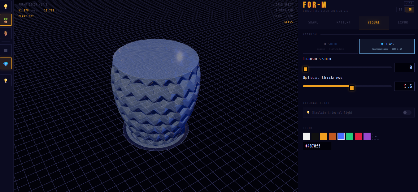 FOR-M // The Ultimate Parametric Generator: Lamps, Vases & Pots