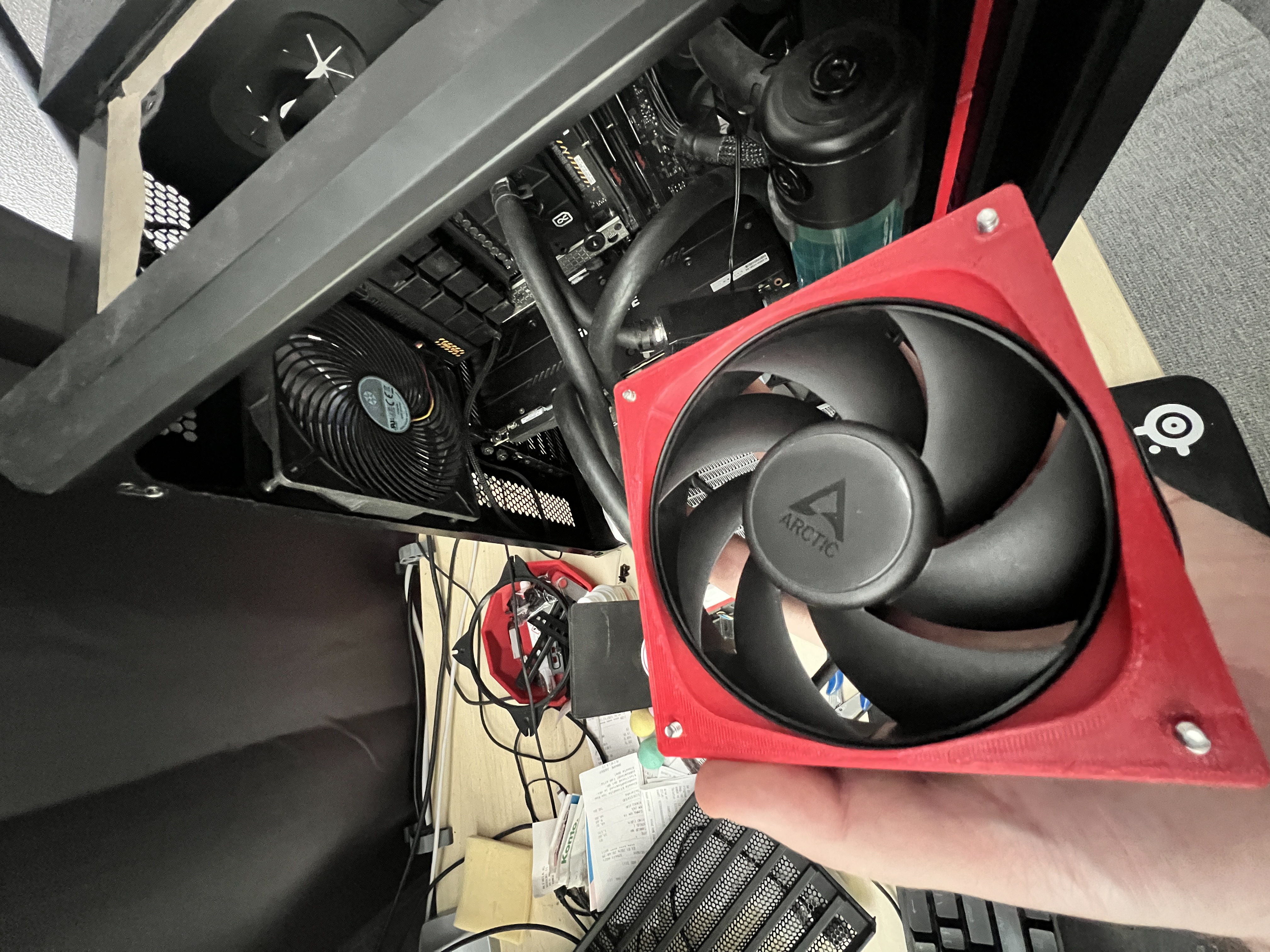 120mm PC fan aerodynamic spacers