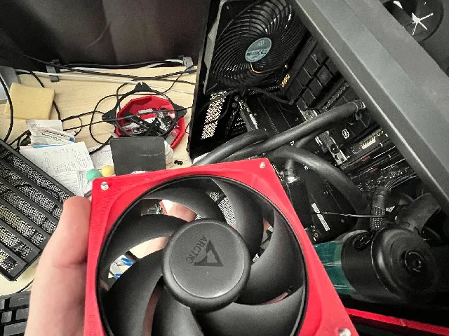 120mm PC fan aerodynamic spacers